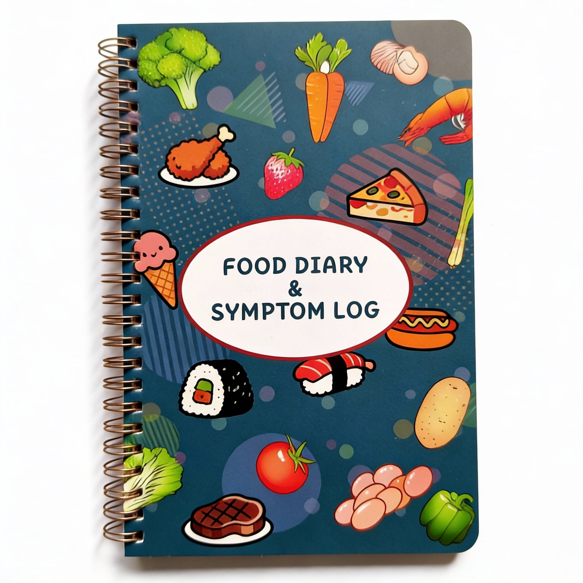 Kerixi Food Diary and Symptom Log Journal Symptoms Tracker Spiral Bound