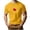 Yellow, variant on T-Shirt for Men's Valentine’s Day Heart Print Casual Sport Short Sleeve Round-Neck Top,Soft Casual Men's Tee Yellow
