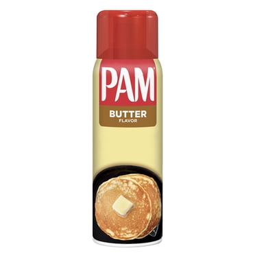 PAM Butter Flavor Cooking Spray, Canola Oil Nonstick Cooking & Baking Spray, 5 oz