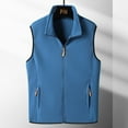 thumbnail image 2 of Youmylove Men Leisure Jacket Winter Soft Warm Zipper Stand-Collar Lamb Velvet With Pockets Sleeveless Outwear Coat Chaqueta De Hombre, 2 of 5