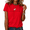 1-Red, variant on COZYMY Women's Lost Sheep Bible Verse Graphic Short Sleeve T-Shirt Religious Inspirational Daily Soft Tees Tops