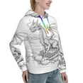 thumbnail image 6 of Xecao Dragon Nest Sketch Pattern Hoodies for Women Sweatshirts Long Sleeve Sweatshirts Pullover Outfits with Pocket-Medium, 6 of 7