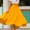 Yellow, variant on Idoravan Women's Basic Versatile Skirt Womens Fashion Spring Summer Casual Solid Color Long Skirts