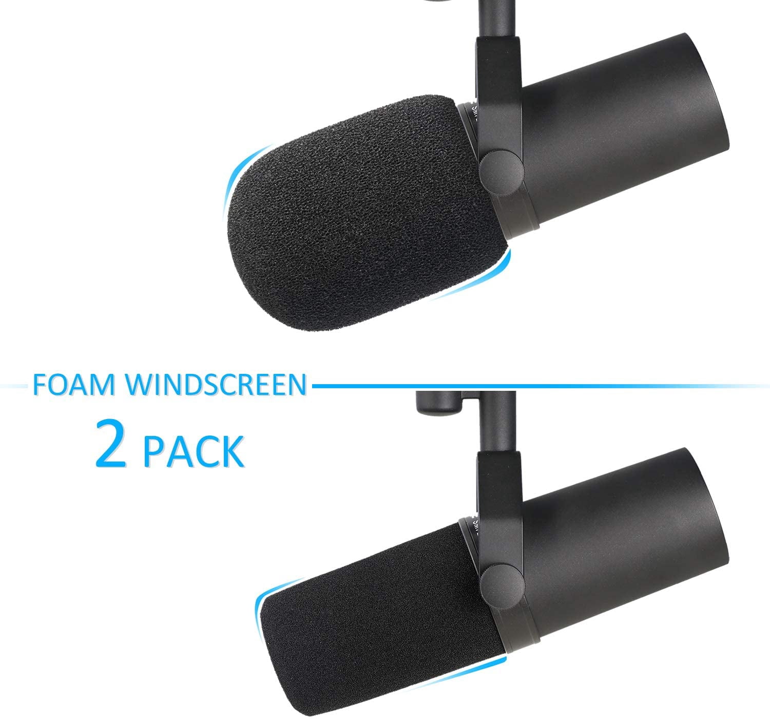 Shure SM7B Boom Arm with Pop Filter - Suspension Boom Scissor Arm