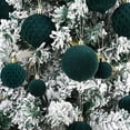 thumbnail image 2 of 48PCS Velvet Christmas Hanging Ornaments Sets, Shatterproof Flocked Bulk Balls Xmas Tree Decorations for Indoor Outdoor Decorations, 2 of 9