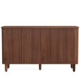 thumbnail image 3 of Demi Bonn 59" Sideboard Buffet Storage Cabinet with Doors, Modern Credenza Accent Cabinet for Kitchen Entryway Living Dining Room, Brown, 3 of 5