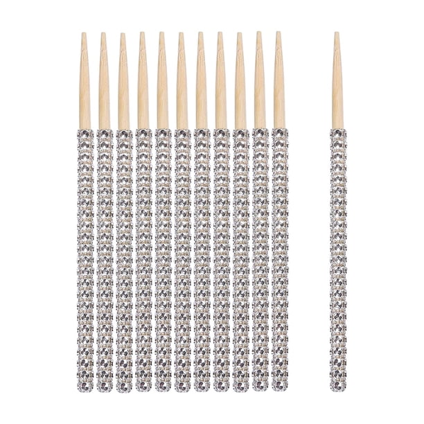 Bling Candy Apple Sticks Palillos De Comida De 15 Cm Para Buffet, Barbacoa, Fabricación De Dulces, Plata Sunnimix selecciones de cócteles