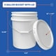 thumbnail image 2 of Cubeta ePackageSupply de 19 litros, blanca con tapa hermética, apta para uso alimentario, 2 of 7