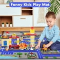 thumbnail image 7 of ORGOWEL Kids Rug Educational Play Rug Kids Road Carpet for Toy Cars Non-Slip Large Learning Play Game Area Rug Traffic Road Map for Playroom Bedroom Baby Toddler Boys Classroom,39.4"x63",Dark Blue, 7 of 7