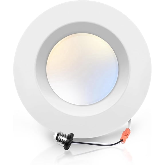 5/6 inch LED Recessed Lighting, Dimmable Ceiling Can Light, 16.5W 1200Lm, 5CCT Selectable(27K, 30K, 40K, 50K, 60K), Aluminum Trim, Retrofit Installation Downlight - ETL & FCC Listed