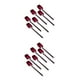 thumbnail image 4 of Inteprter Paquete de 6 cucharas de café de acero inoxidable, cucharillas colgantes para helado, cuchara para fiesta en casa, accesorios de Violeta 2piezas, 4 of 6