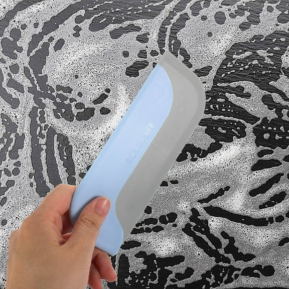 KAJNBN 2Pcs Small Squeegee for Bathroom and Shower Glass PP TPR