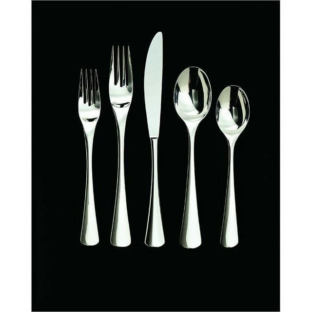 Ginkgo 079914-41005-2 Mariko 5 Piece Place Setting - 18-10 Stainless - Mirror Finish