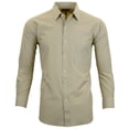 thumbnail image 2 of Manchester Camisa de Vestir Regular Fit  Beige Medio, 16" Cuello 35" Manga Manchester 5018A, 2 of 4