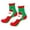 Red4, variant on Arlun 1 Pair Cute Christmas Medium Tube Socks for Women Funny X-Mas Santa Claus Reindeer and Snowman Graphic Fuzzy Novelty Socks Fashion Soft Comfort Warm Mid-Calf Socks Red4 One Size