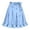 D10-Light Blue, variant on Ulitacool Dress For Girl Elastic Waist Graphic Prints Performance Dresses Half Apron Skirts Basic Playsuit 3-12 Years Army Green
