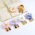 thumbnail image 2 of Button Cuff Pearly Luster Gardenia Flower Shape Easy Installation Button Cover Decorative Shirt Cufflink Cover Cuff Accessories, 2 of 8