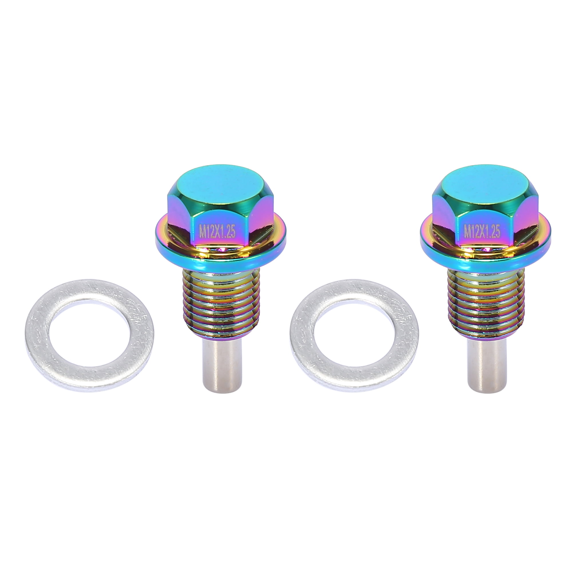 M12 x 1.5 Magnetic Oil Pan Drain Plug bolt and gasket Universal for Car Kits Set 