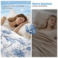thumbnail image 2 of Blue White Spring Floral Cooling Blanket, Lightweight Breathable Summer Throw Blanket with Double Sided Cold Effect, Summer Botanical Birds Picnic Beach Blankets Bed Sheet for Hot Sleepers 30"x40", 2 of 8