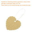 thumbnail image 5 of Uxcell Cotton Hang Tag String Snap Lock Price Tag Fastener Ties 100 Pcs White 4.7 in, 5 of 7