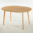 thumbnail image 3 of Tcbosik Extendable Dining Table, 39.3"-70.8" Kitchen Table, Writing Desk for Living Room, Oak & Natural, 3 of 8