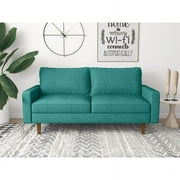 Kingway Furniture Ashton Linen Living Room Sofa in Green