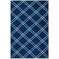 thumbnail image 5 of SAFAVIEH Dhurrie Skyler Geometric Diamonds Wool Area Rug, Navy/Ivory, 8' x 10', 5 of 10