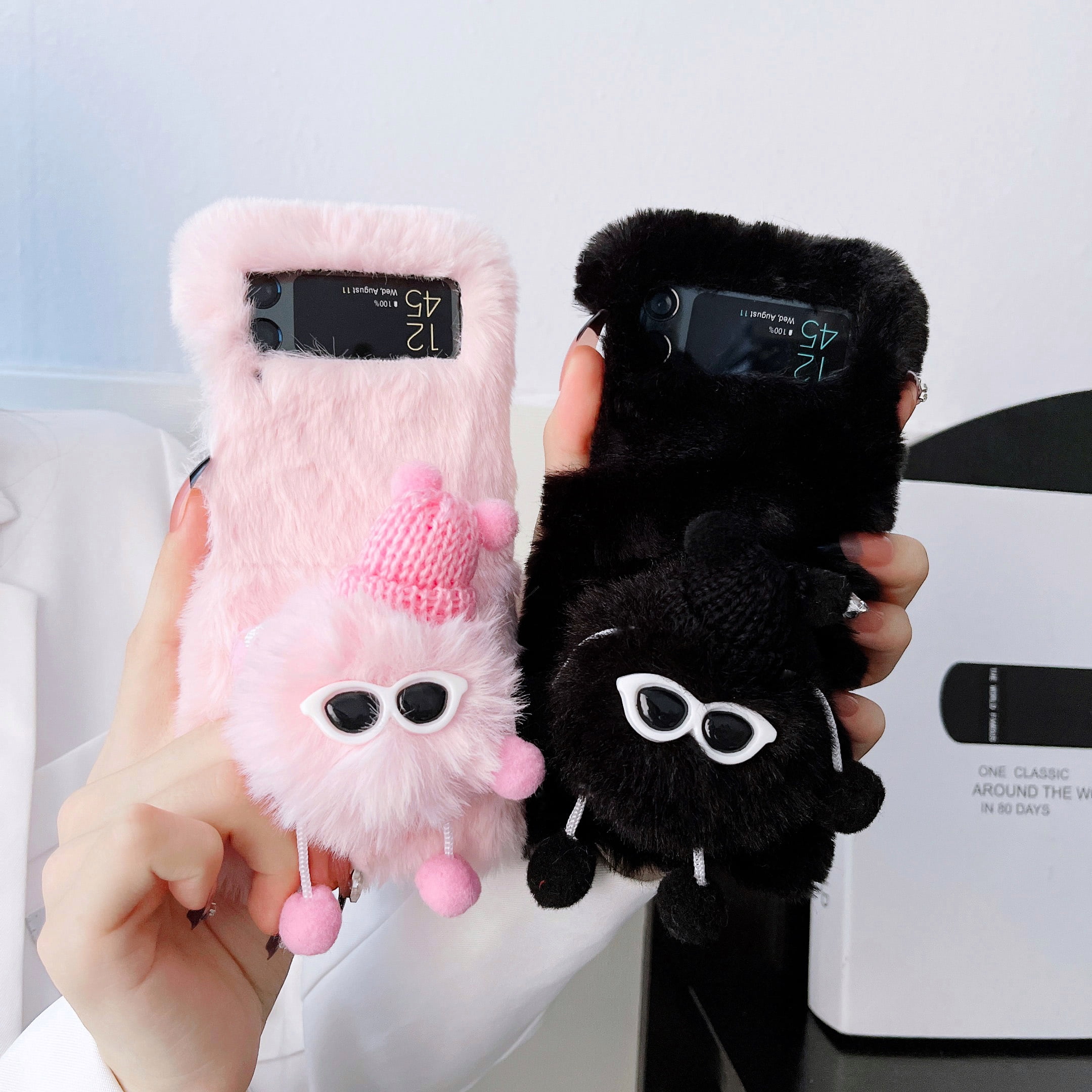 [2 Pack] Cute Case for Samsung Galaxy Z Flip 4 5G Case, Cartoon Kawaii  Aesthetic Cool Phone Cases Girly for Girls Boys Kids Women Clear Soft TPU