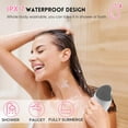 thumbnail image 7 of Facial Cleansing Brush Heated,Waterproof Vibrating Face Scrubber for Deep Cleanser,Face Brush Gentle Exfoliating Massaging,5 Adjustable Speeds USB Rechargeable Exfoliating Brush, 7 of 7