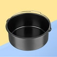 thumbnail image 4 of 1PC Air Fryer Accessories Baking Cake Basket Pizza Pan Grill Pot Kitchen Tool Kitchen Gadget for Home (6 Inch), 4 of 8