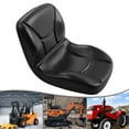 thumbnail image 5 of 1 PCS Black Universal Seat Replacement, Compact High Back Tractor Seat, Black Vinyl Forklift Seat, Skid Steer Seat with Pre-Drilled Holes, Fit Forklift, Tractor, Skid Loader, 5 of 13