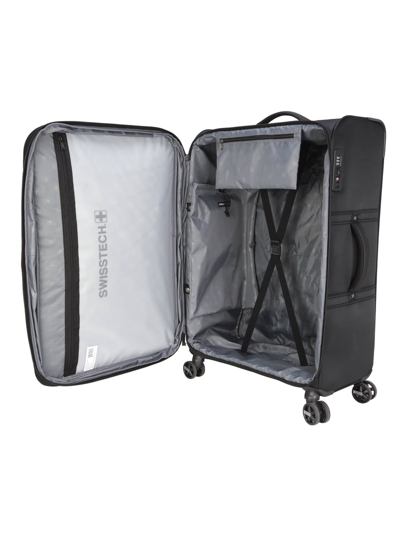 Swiss Tech 28in Softside Checked Luggage with 8-Wheel Spinner