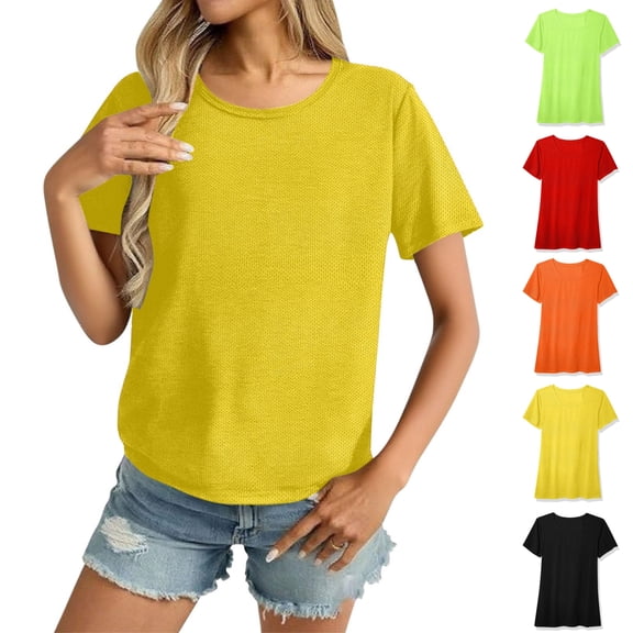ATENAR Shirts for Women Fashion Shirts Casual Plus Size Tops Gold 2XL