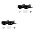 thumbnail image 3 of Speravity 2x Estante de pared flotante de acrílico Estante de exhibición pequeño para altavoz inalámbrico Negro Tipo 1 2piezas, 3 of 4