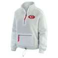 thumbnail image 2 of Women's WEAR by Erin Andrews Gray Cincinnati Reds Polar Fleece Quarter-Zip Jacket, 2 of 5