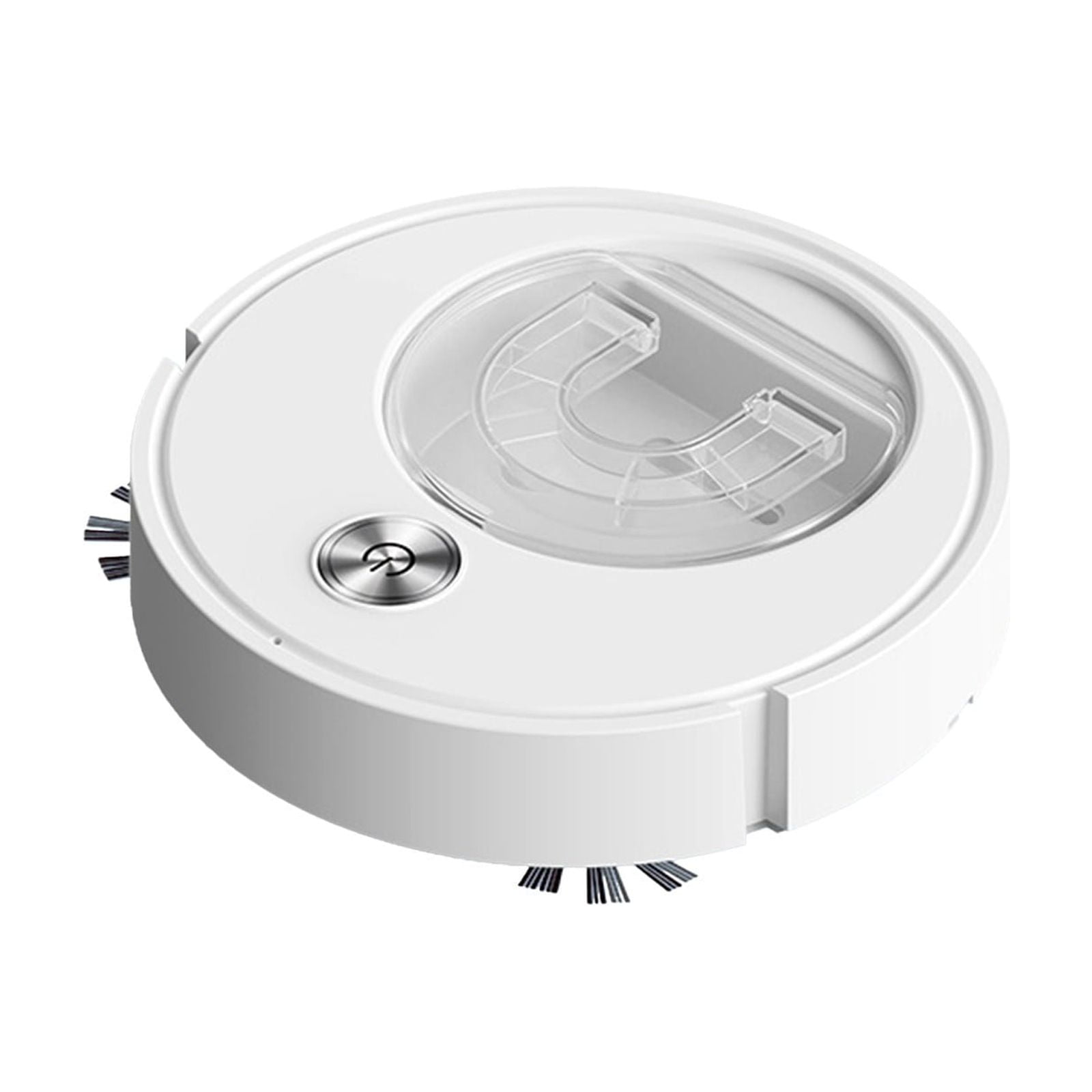 Ultra-Slim 2-in-1 Robot Vacuum & Mop with Transparent Dust Bin, 55 dB Quiet Mode, 45-Min Runtime, Strong Suction for Pet Hair, Hard Floors & Tiles
