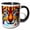 Black/White, variant on 3drose, Beautiful Cute Lynx Animal. Classy Colorful Digital Painting Gift, 11oz Mug