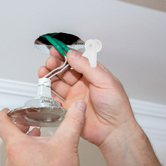 Masteelf 6pcs Plastic Clips for Ceiling Lamp Shade Light Fixture Installation Fixed Clips for LED Ceiling Lamps Flush Mount Bracket