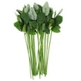 thumbnail image 1 of 30 unids simulación rosa tallo artificial plástico tallo flor de flores con hojas, 1 of 5