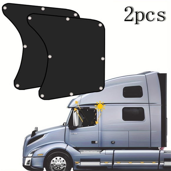 2 Pcs Pare-Soleil Latéral pour Semi-Remorque Accessoires pour Camions Internationaux RV / Semi-Remorque, Protection UV Pare-Soleil, Garde l'Intérieur Frais