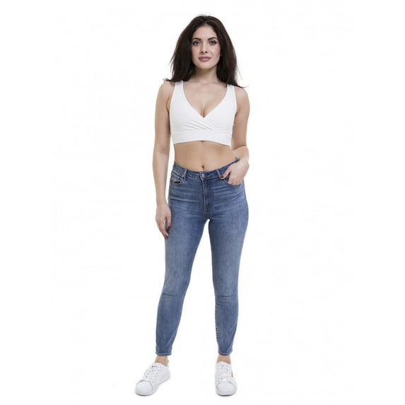 Women's Maternity Bra Slim Crop Top Lounge Wear by Lunarable