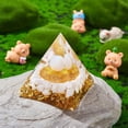 thumbnail image 5 of Orgone Pyramid Protection Gemstone Pyramid Reiki Positive Energy Pyramid Chakra Meditation Pyramid for Success Health Lucky Anti-Stress Decor Gift Collection (Yellow), 5 of 7