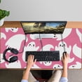 thumbnail image 4 of Long Mouse Pads for Desk,Cute Ghost Halloween Pattern Desk Mats on Top Of Desks, Desk Mouse Pad Extra Large with 3mm Non-Slip Base and Stitched Edge for Gaming,Office,Work,Home 47.3"x23.6", 4 of 6