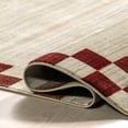 thumbnail image 5 of Pompeii Checked Border Area Rug, 10' x 13', Pompeii Red, 5 of 6