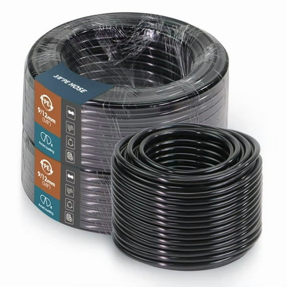 Garden Black PE Hose OD-12mm Drip Irrigation Pipe 9/12mm Watering Tube for Spout System Sprinkler Fittings