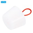 thumbnail image 3 of Uxcell Silicone Rubber Tapered Plug 35 to 45mm Solid Bathtub Bungs Stopper with Handle White 3 Pieces, 3 of 5