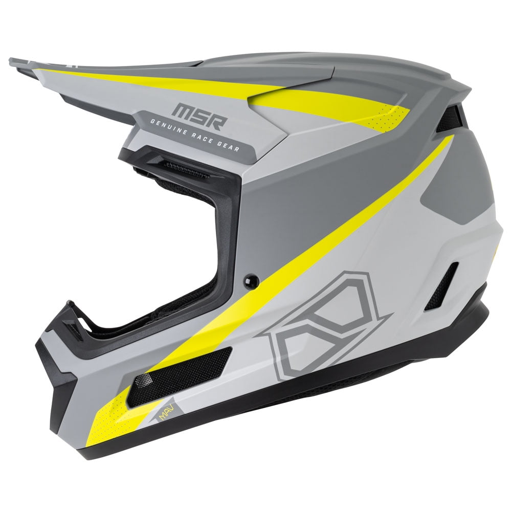 MSR™ Mav Inertia Dirt Bike Motocross Helmet w/MIPS Large Matte Grey/Hi-Vis