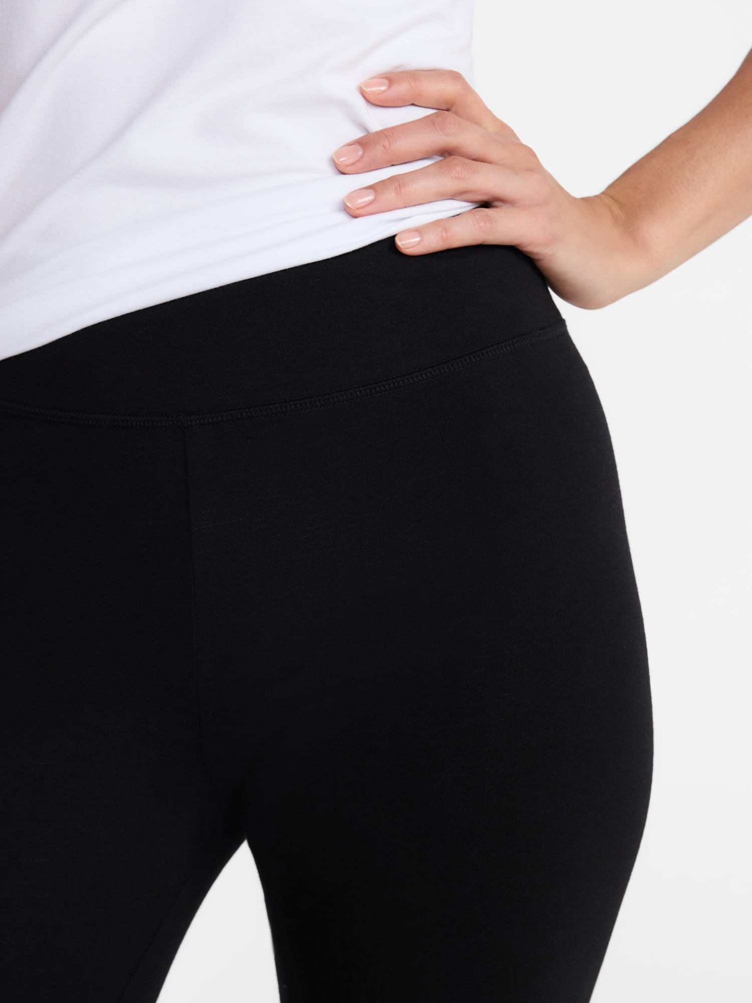 Time and Tru Women's Ankle Length Knit Leggings, 27" Inseam, XS-XXXL