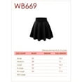 thumbnail image 4 of MBJ Womens Basic Versatile Strechy Flare Skater Skirt, 4 of 4