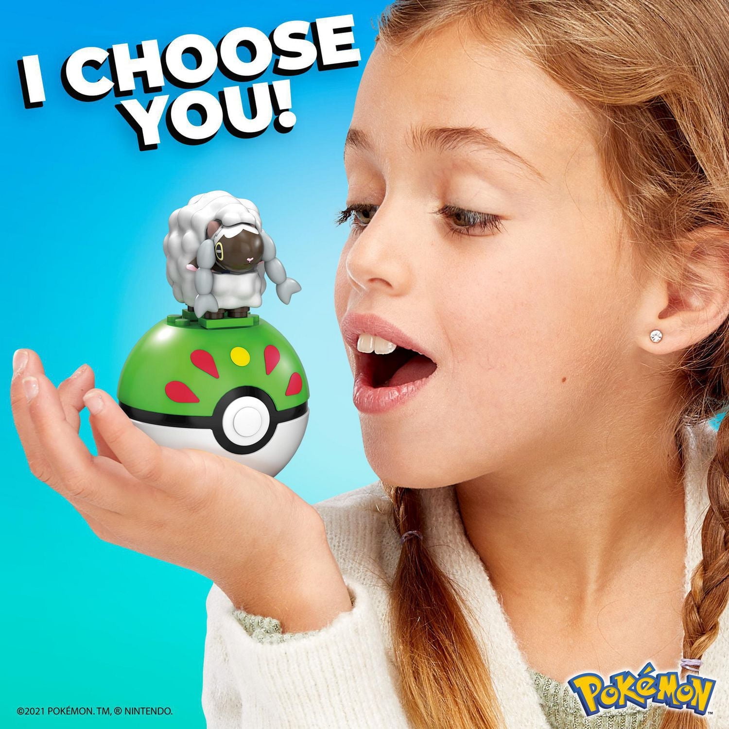 Figurine Wooloo Pokémon à Construire - 19 Blocs